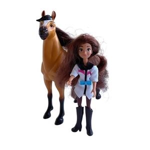 Spirit Riding Free Lucky 5" Doll and Spirit 7" Horse Netflix show Mattel Figures